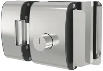AGL Glass Door Lock 2 Cylinders
